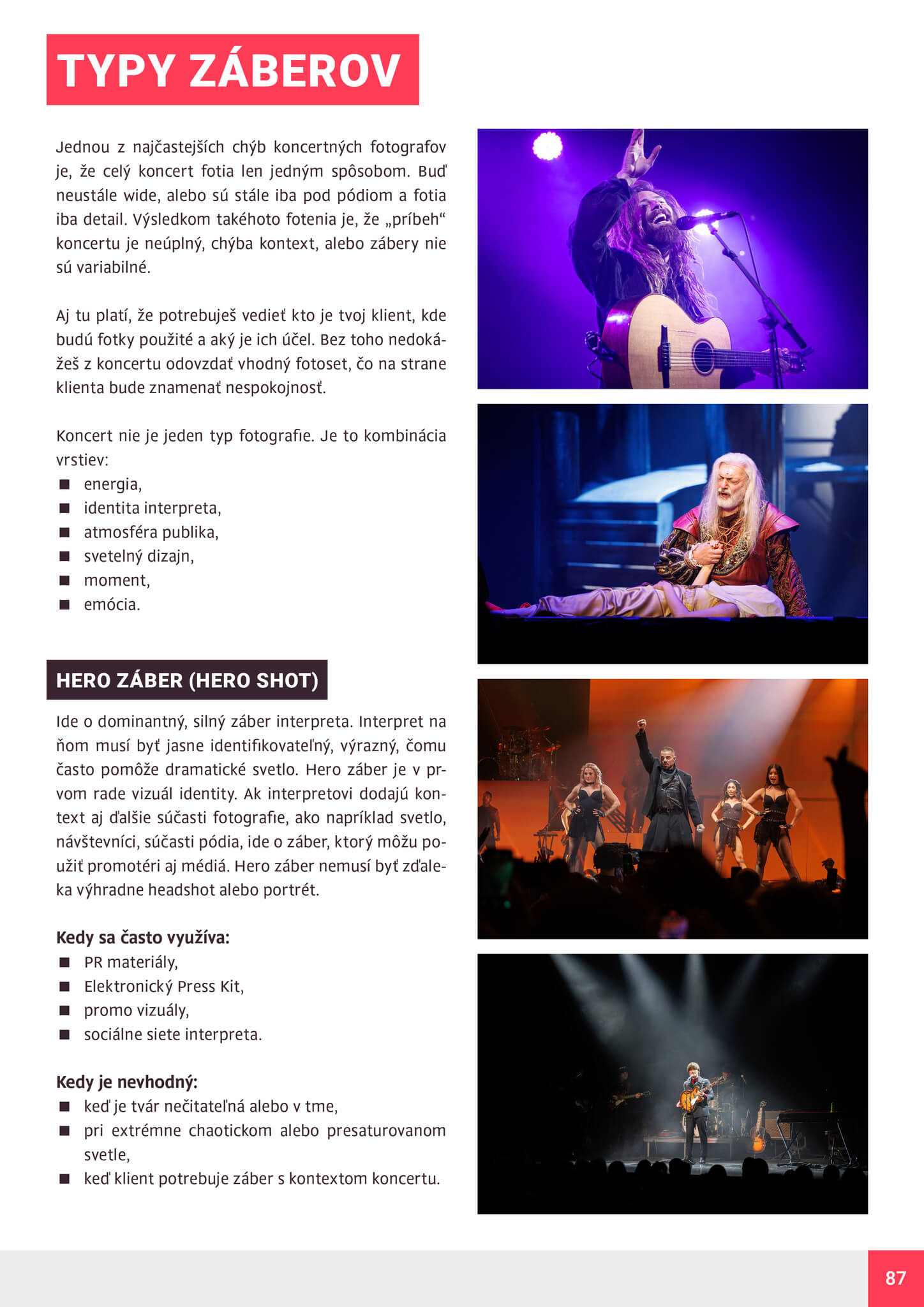 eBook Ako sa fotí zvuk masterclass - koncert a event fotografia - ukážka